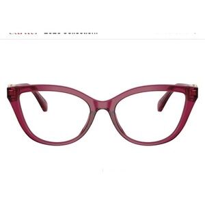 MICHAEL KORS 0MK4164U BELLANO Plum Transparent Eyeglasses NIB